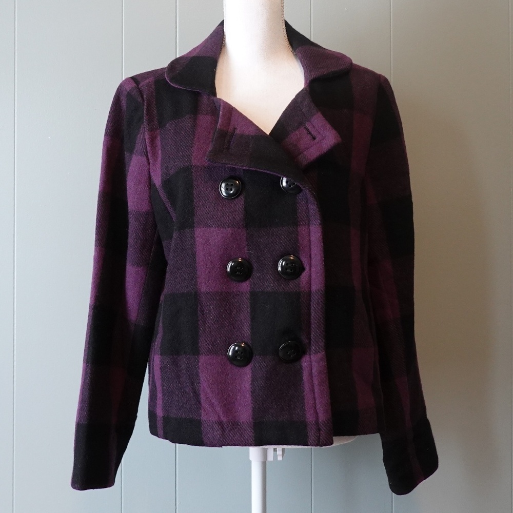 Relativity Plaid Peacoat